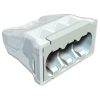Obo 2054485 conector triplu compact pentru cabluri, gri deschis 3x2,5 mm2 2054485