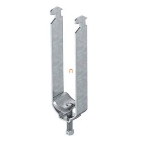  Clemă OBO BBS, tip H, zincată la cald, pentru 3 cabluri, cu placă de presiune metalică, pentru lățimi de spațiu de 12–16 mm și 16–17 mm 2056 M3 16 FT 1156268