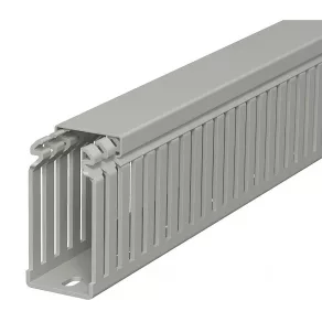   Canal de organizare a cablurilor Obo, gri piatră 75x37,5x2000 6178322
