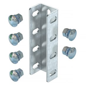   Conector Obo U-column cu șuruburi cu cap semisferic, zinc 190x61 6018378