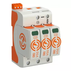   Obo CombiController V50 cu 3 poli, cu semnal de la distanță, 280 V 5093516
