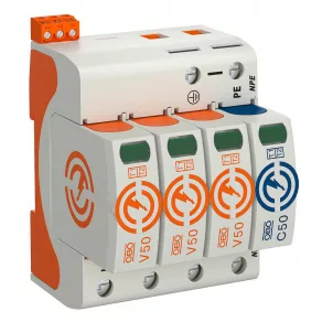   Obo CombiController V50, model 3+1, cu semnal de la distanță, 280 V, 5093533