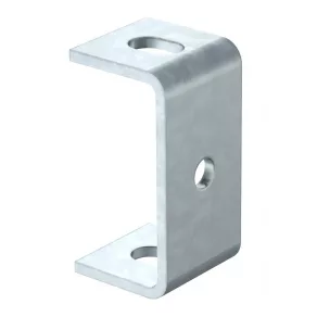   Clemă pentru tavan Obo cu perforație laterală de 10,5 mm, zinc 80x40 6356109