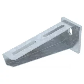   Consolă de perete și stâlp Obo cu placă de capăt sudată, zinc B160mm 6419712