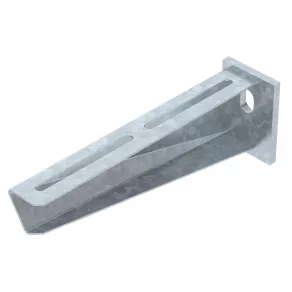   Consolă de perete și stâlp Obo cu placă de capăt sudată, zinc B210mm 6419720
