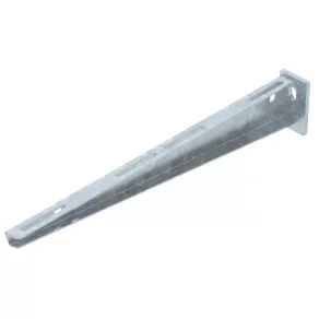   Consolă de perete și stâlp Obo cu placă de capăt sudată, zinc B410mm 6420745