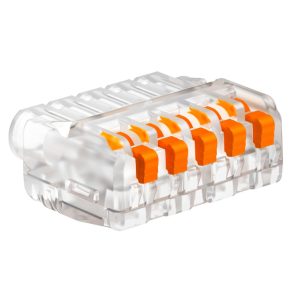   Obo 2054458 conector pentru cablu cu cinci nuclee 5x 0,2-2,5 mm2 universal, transparent, 61 525 FL