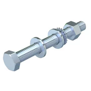   OBO SKS 10X90 F Șurub cu cap hexagonal, piuliță + șaibe + șaibă elastică M10x90 6418252