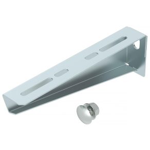   Suport de perete și coloană Obo cu șurub de fixare M10x25, zinc B210mm 6424732