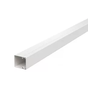   Obo vezetékrendező csatorna fenékperforálással 40x40x2000, szalaghorganyzott / műanyag bevonatú, DIN EN 10346, hófehér 6248497