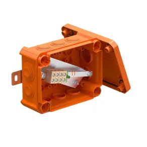   Cutie ignifugă OBO T100ED 4x4AD 150x116x67 7205764 portocaliu, cu 4x4 mm² + 1 bornă PE