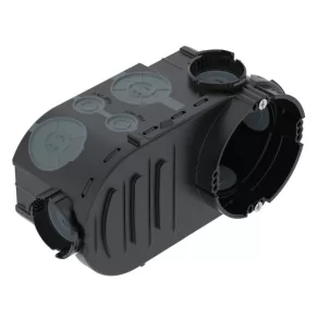   OBO UE 66-L cutie electrică pentru montare sub tencuială 76x148x67 mm, rezistentă la curenți de aer, negru 2003727