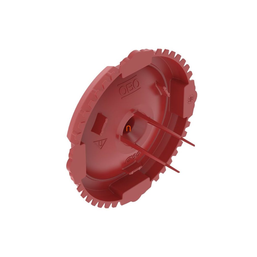OBO ZU 60-SD capac de semnalizare sub tencuială d60mm roșu 2003760