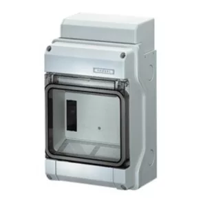   Hensel KV 1506 distribuitor mic, cu 6 module, pe un singur rând, cu capac transparent sigilabil