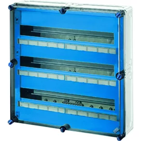   Dulap pentru întrerupătoare mici Hensel Mi-1884, pentru unități de distribuție de până la 3x28x18 mm, cu cleme Fixconnect cu arc din PE+N