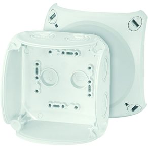   Cutie de racordare cablu Hensel KF 0400 G fără borne, 104x104x70mm IP66 gri, rezistentă la intemperii