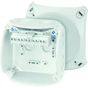   Hensel KF 0404 G Cutie de joncțiune cu cleme, 104x104x70 mm, IP66, gri, rezistentă la intemperii