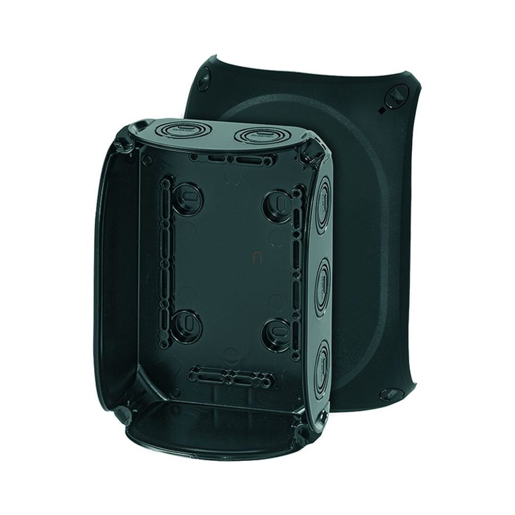 Hensel KF 1000 B kábelösszekötő doboz kapcsok nélkül, 130x180x77mm IP66 fekete, időjárásálló