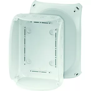   Cutie de joncțiune Hensel KF 1600 G fără cleme, 210x155x92 mm, IP66, gri, rezistentă la intemperii