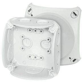   Cutie de racordare cabluri Hensel EnyCase DK 0600 GZ 130x130x77mm fără cleme, 1 buc. cu intrare cablu 9-20 mm, RAL 7035 gri IP66