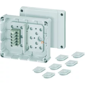   Cutie de joncțiune Hensel DP 9221, pentru montarea canalelor și a tuburilor de protecție, 139x119x49 mm 6000041