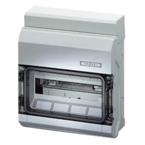   Hensel KV 9112 distribuitor mic, cu 12 module, pe un singur rând, cu capac transparent sigilabil
