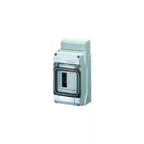   Hensel KV 9103 distribuitor mic, cu 3 module, pe un singur rând, cu capac transparent sigilabil