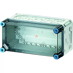   Dulap de distribuție gol Hensel Mi-0100 cu capac transparent, IP65, 300 x 150 x 170 mm