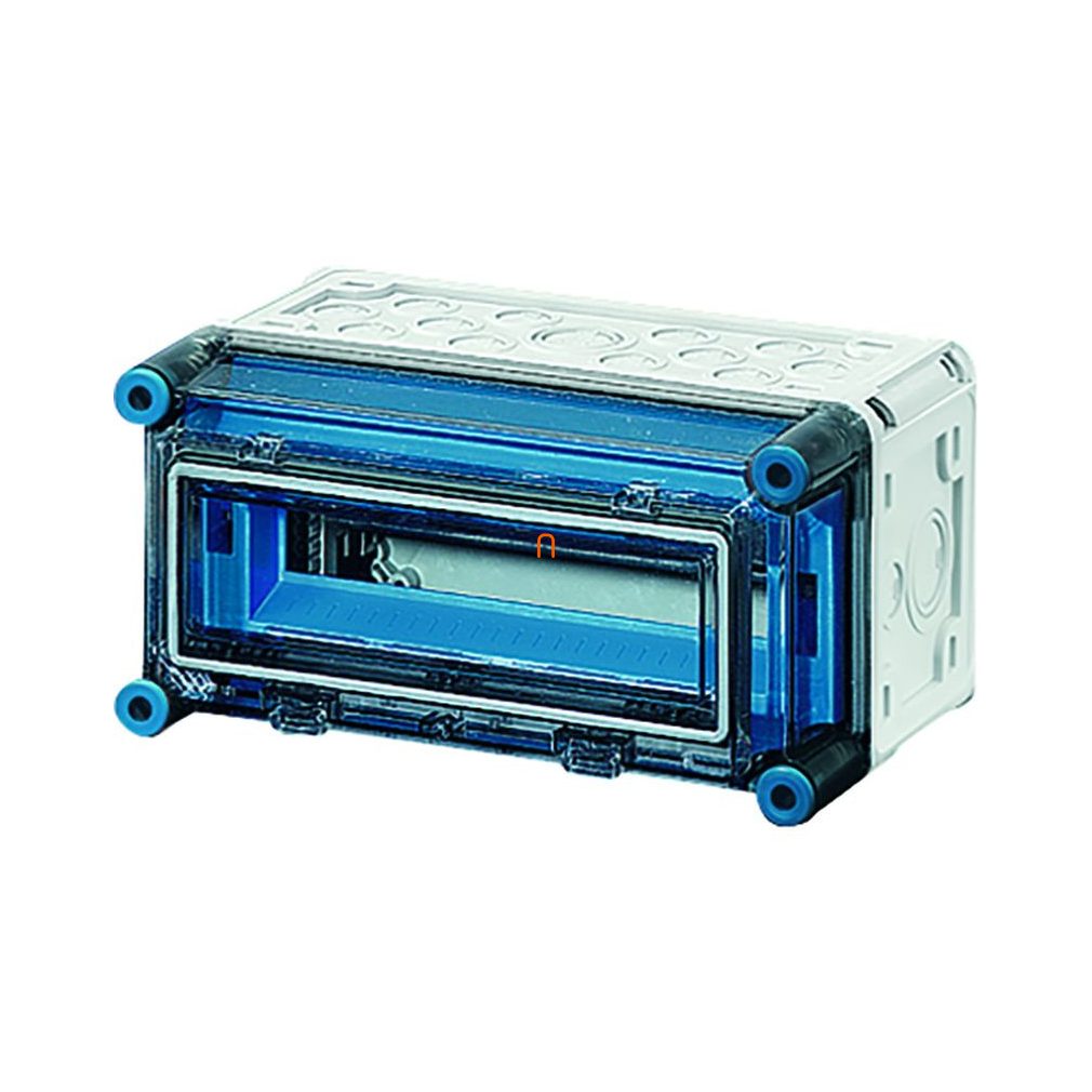 Hensel Mi 1111 distribuitor mic, 12 module, 1 rând, cu capac IP65