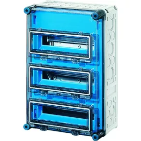   Dulap pentru întrerupătoare mici Hensel Mi-1333, pentru unități de distribuție de până la 3x12x18 mm, fără cleme