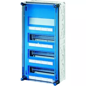   Dulap pentru întrerupătoare mici Hensel Mi-1440, pentru unități de distribuție de până la 3x12x18 mm, fără cleme, cu 3 capace rabatabile