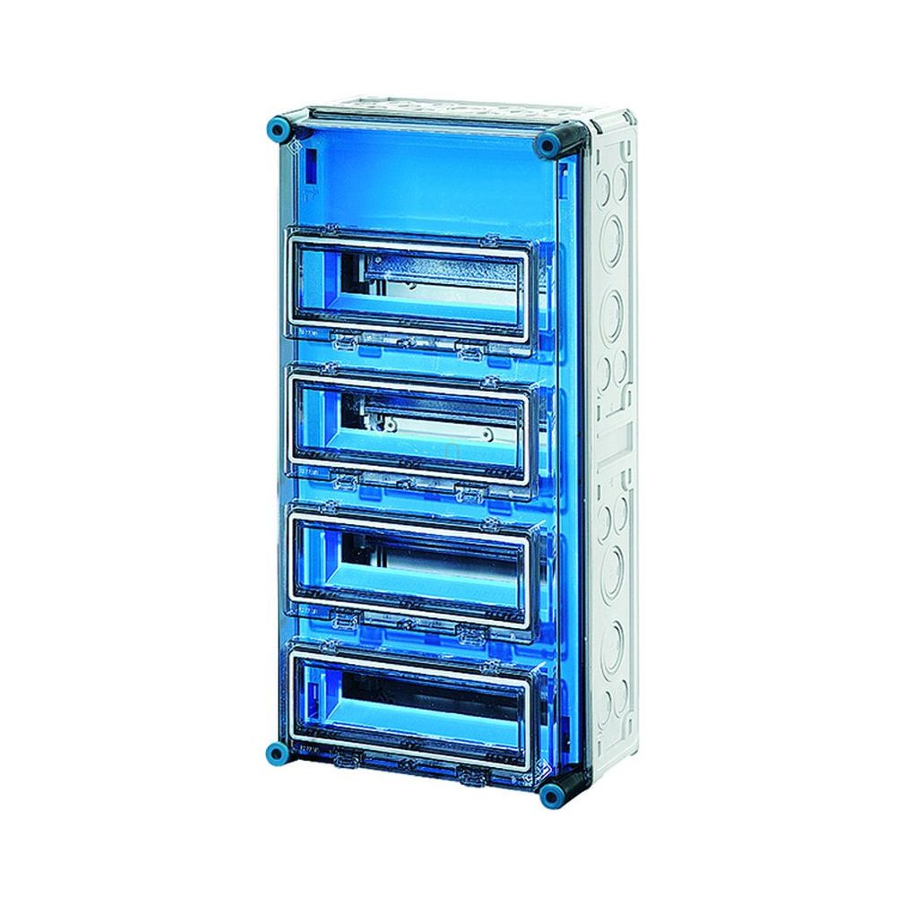 Hensel Mi-1444 cutie de siguranță mică 4x12x18mm unitate de distribuție, fără cleme, cu 4 capace