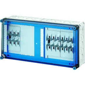   Distribuitor de siguranțe secționabil cu cuțit Hensel Mi-6432 NH, 3xNH00-3p, 4-35 mm², bară colectoare 250 A, 600x300x170 mm