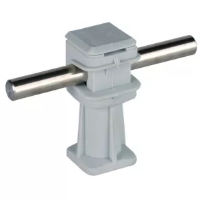   DEHN 204004 Suport pentru cablu DEHNsnap din plastic gri, H 36 mm, pentru Rd 8 mm, cu filet M8, LH DS 8 H36 IGM8 GR