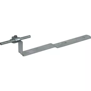   Suport pentru conductor de acoperiș DEHN DEHNQUICK St/tZn pentru Rd 6-10 mm, L 260 mm, cu placă de sprijin îndoită 202010rnDLH DQ 6.10 H55 L260 GS STTZN