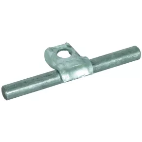   DEHN 202000 Element de fixare cu un singur șurub pentru conductorul DEHNQUICK St/tZn Rd 6-10 mm, cu orificiu de 8,5 mm, UEL DQ 6.10 B8.5 STTZN