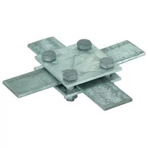   DEHN 318033 Clema de legătură transversală St/tZn pentru FI 30/30 mm, fără placă intermediară KS FL30 STTZN