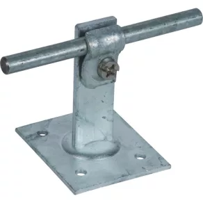   DEHN 202030 Suport pentru cablu de acoperiș DEHNQUICK St/tZn Rd pentru 6-10 mm, cu placă de fixare 50x60 mm DLH DQ 6.10 GP50X60 STTZN