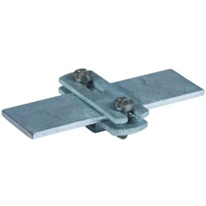   DEHN 284040 Suport plat de perete din oțel/bandă pentru FI 40 mm St/tZn cu orificiu oval 6,5x16 mm FBH ZS 40 B6,5X16 STTZN