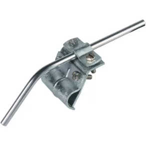   DEHN 339010 Clemă pentru jgheab din St/tZn pentru margini de 13-25 mm, cu element de fixare de 60 mm, pentru Rd 7-10 mm – rnDRK ZS 7.10 W13.25 B60 STTZN