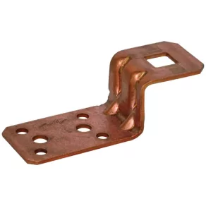   DEHN 377017 Clemă de conectare în formă de Z, cu orificiu de conectare din cupru: D 11 mm, pentru fixare cu nituri sau șuruburi AL ZF B11.11 B5.2 6.5 L81 CU