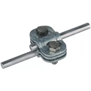   DEHN 459003 Clemă de decuplare UNI din St/tZn cu placă intermediară pentru 2 x Rd 7-10 mm UTK 7.10 7.10 S ZP STTZN