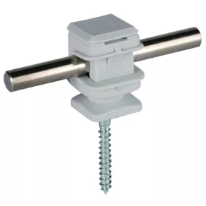   Dehn 204006 Suport pentru cablu DEHNsnap din plastic gri, H 16 mm, pentru Rd 8 mm, cu șurub pentru lemn