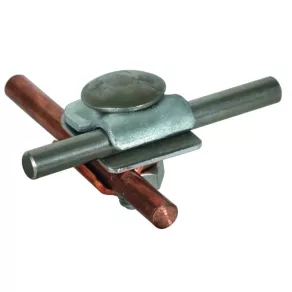  Clemă DEHN MMV pentru Cu-St/tZn Rd 6-8 mm, cu șurub și piuliță pentru balama, 390267rnZMMVK 6.8 FRM10X35 CU STTZN