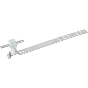   DEHN 204189 Suport pentru conductă de acoperiș UNIsnap NIRO/plastic gri H 36 mm Rd 8 mm cu placă de sprijin perforată L 335 mm DLH US 8 H36 L335 GR V2A