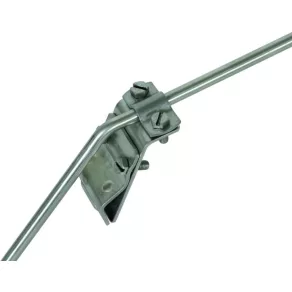   DEHN 338009 Clemă pentru jgheab NIRO pentru margini de 13-25 mm, cu dispozitiv de fixare cu două șuruburi, pentru Rd 7-10 mm, DRK ZS 7.10 W13.25 V2A