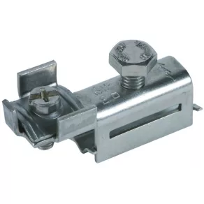   DEHN 540900 Cap de strângere pentru bandă de strângere NIRO, 25x0,3 mm, cu clemă de conectare 2 x 4-25 mm², SPK 25 BRS, AQ4, 25 V2A
