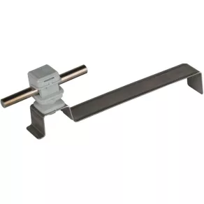   Suport pentru conductoare de acoperiș DEHNsnap NIRO/plastic gri H 16 mm pentru Rd 8 mm, cu placă de sprijin curbată 169 mmrn204359rnDLH DS 8 H16