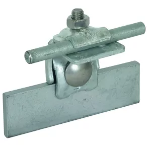   DEHN 365050 Clema din corc St/tZn, interval de prindere Fl 0,7-8 mm, clemă cotată cu suport Rd 6-10 mm, FK KB 6.10 KBF0.7 8 W STTZN