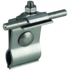   DEHN 223010 Suport pentru conductă de acoperiș din metal NIRO pentru acoperișuri cu profil circular, diametru 20-25 mm, pentru diametru 6-10 mm, DLH KB 6.10 RSF20.25 V2A